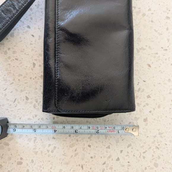 Black Leather HOBO Wallet Wristlette - Picture 9 of 11